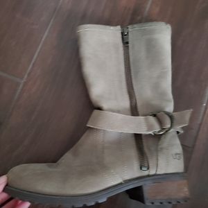 UGG  Australia Silva boots with zipper size 7 women's size suade UGGS/N …